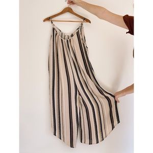 Striped tank jumpsuit